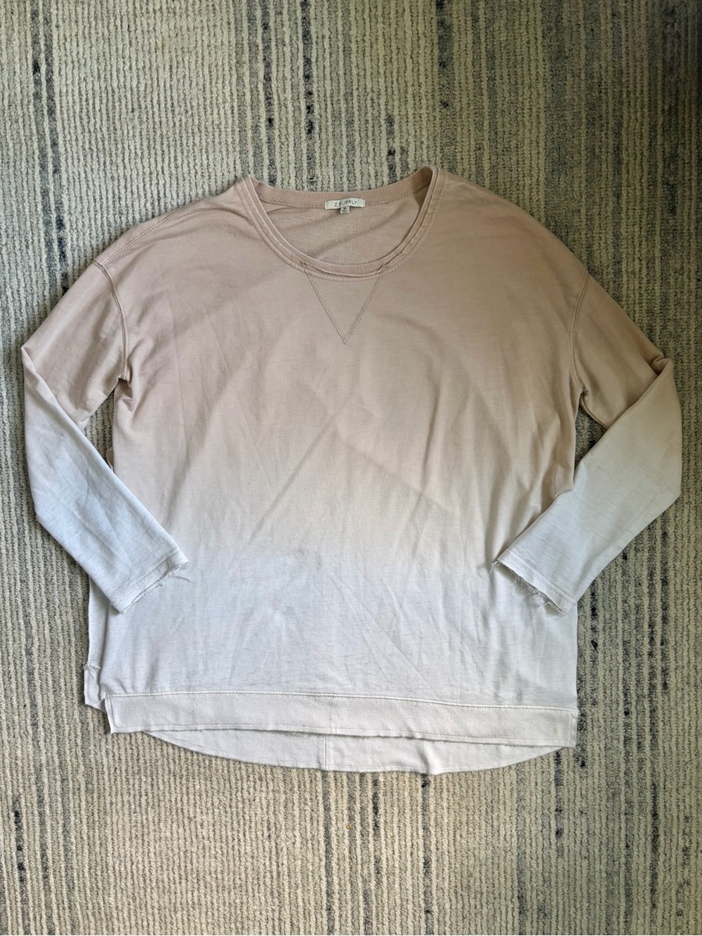 Z Supply Dusty Pink Lightweight Crewneck Size M